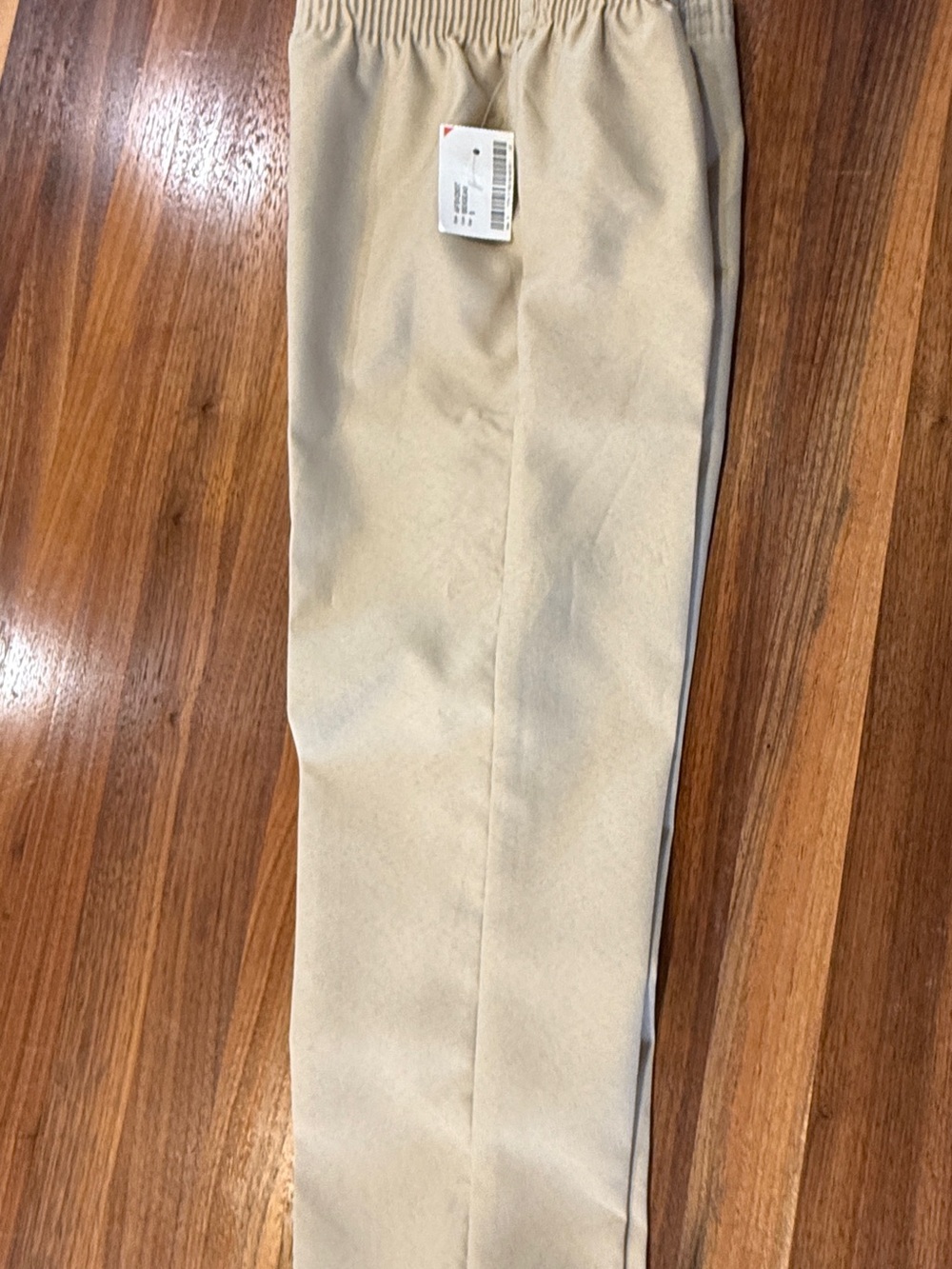 Kid's Elastic-Waist Dress Pants in Khaki